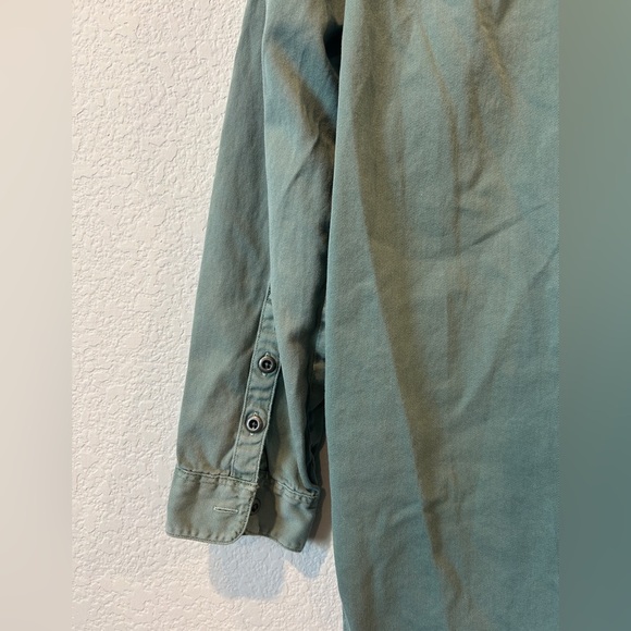 Madewell Women’s Green Cotton Tomboy Work Shirt - Small - Picture 4 of 6